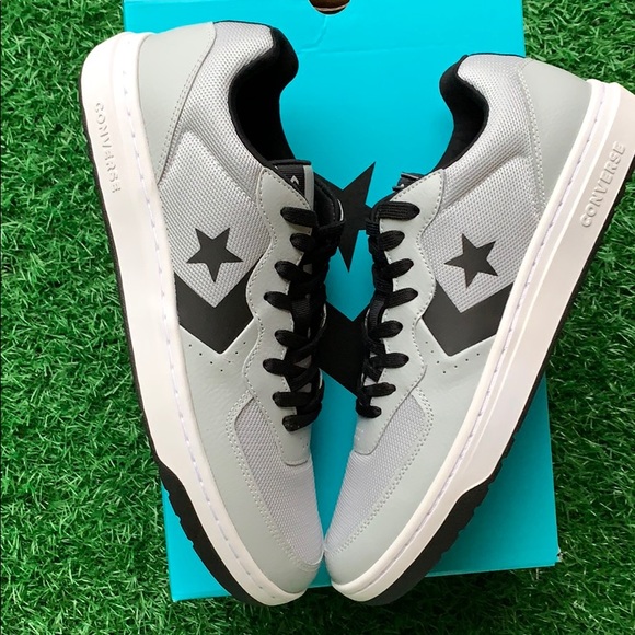 CONVERSE RIVAL OX WOLF GREY/BLACK/WHITE MEN’S - Picture 15 of 16